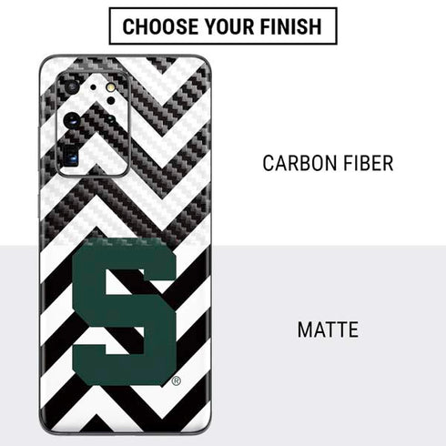 Michigan State University Spartans S Chevron Galaxy S20 Ultra 5G Skin