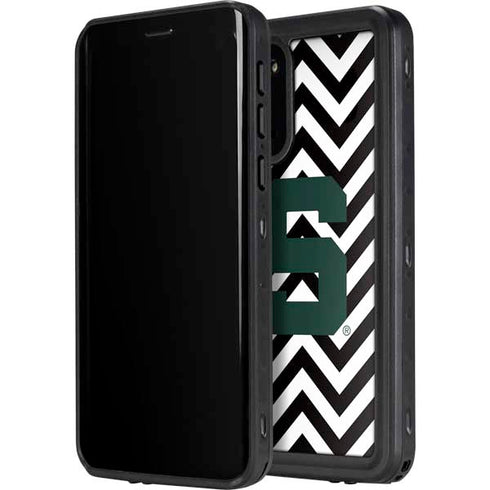 Michigan State University Spartans S Chevron Galaxy S20 Waterproof Case