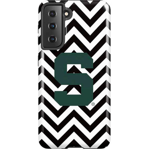 Michigan State University Spartans S Chevron Galaxy S21 5G Pro Case