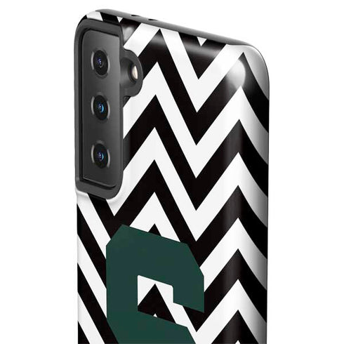 Michigan State University Spartans S Chevron Galaxy S21 FE Pro Case