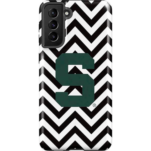 Michigan State University Spartans S Chevron Galaxy S21 Plus 5G Pro Case