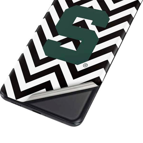 Michigan State University Spartans S Chevron Galaxy S21 Plus 5G Skin