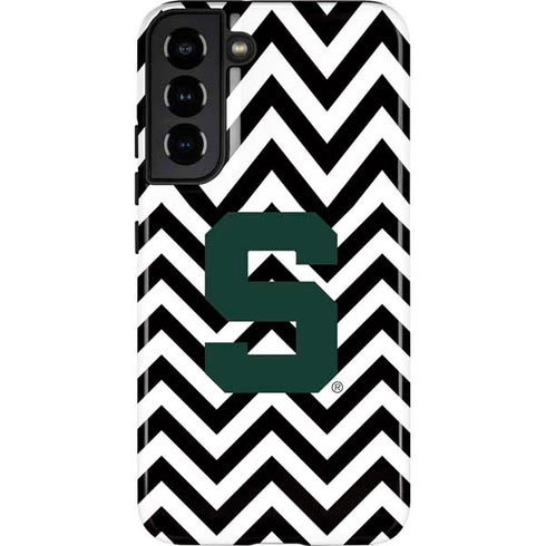 Michigan State University Spartans S Chevron Galaxy S22 Plus Pro Case
