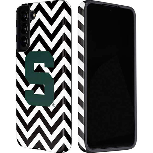 Michigan State University Spartans S Chevron Galaxy S22 Plus Pro Case