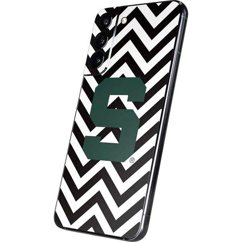 Michigan State University Spartans S Chevron Galaxy S22 Plus Skin