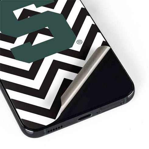 Michigan State University Spartans S Chevron Galaxy S22 Skin