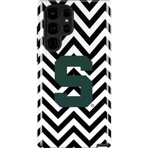 Michigan State University Spartans S Chevron Galaxy S22 Ultra Pro Case