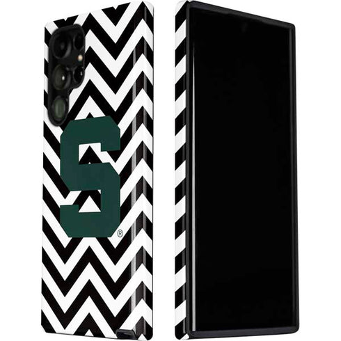 Michigan State University Spartans S Chevron Galaxy S22 Ultra Pro Case