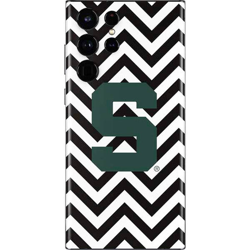 Michigan State University Spartans S Chevron Galaxy S22 Ultra Skin