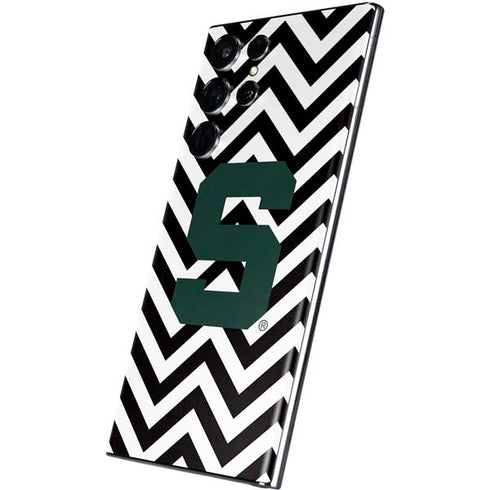 Michigan State University Spartans S Chevron Galaxy S22 Ultra Skin