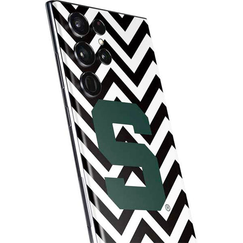 Michigan State University Spartans S Chevron Galaxy S22 Ultra Skin