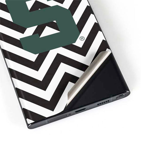 Michigan State University Spartans S Chevron Galaxy S22 Ultra Skin