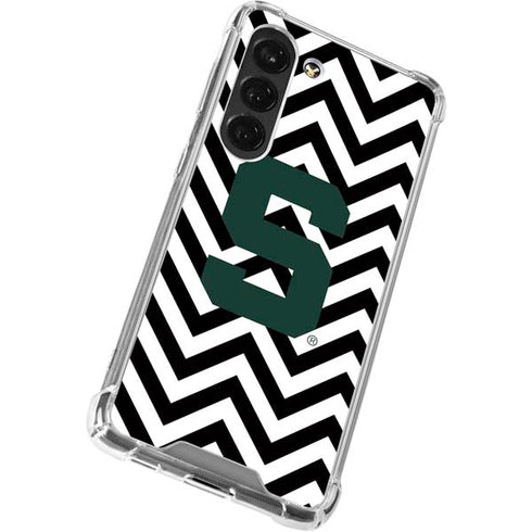 Michigan State University Spartans S Chevron Galaxy S23 Clear Case