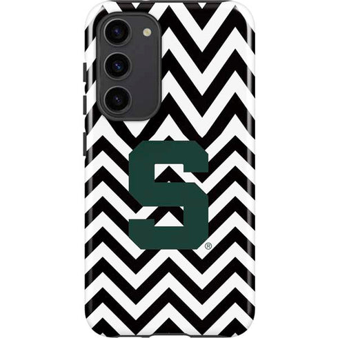 Michigan State University Spartans S Chevron Galaxy S23 Plus Pro Case