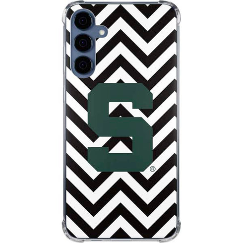 Michigan State University Spartans S Chevron Galaxy S24 Clear Case