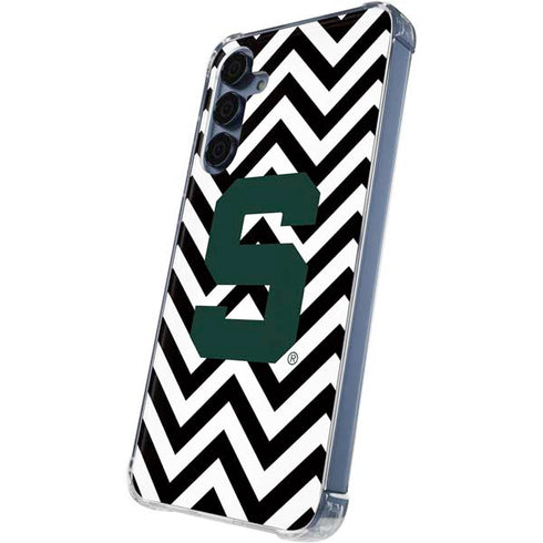 Michigan State University Spartans S Chevron Galaxy S24 Clear Case