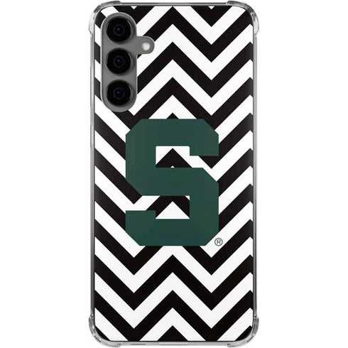 Michigan State University Spartans S Chevron Galaxy S24 Plus Clear Case