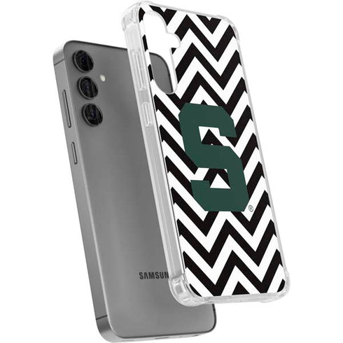 Michigan State University Spartans S Chevron Galaxy S24 Plus Clear Case