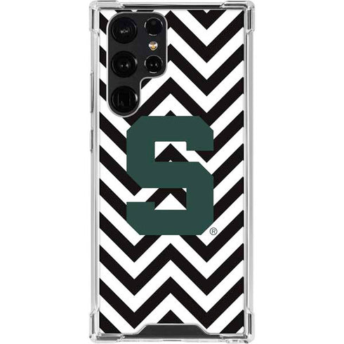 Michigan State University Spartans S Chevron Galaxy S24 Ultra Clear Case