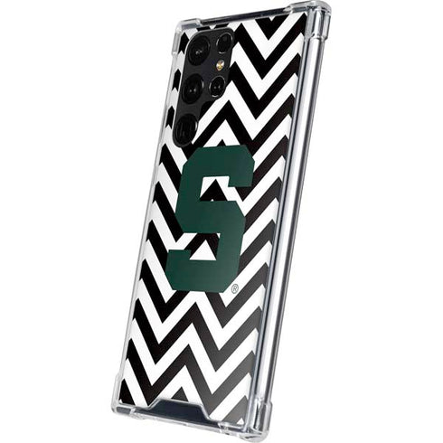 Michigan State University Spartans S Chevron Galaxy S24 Ultra Clear Case