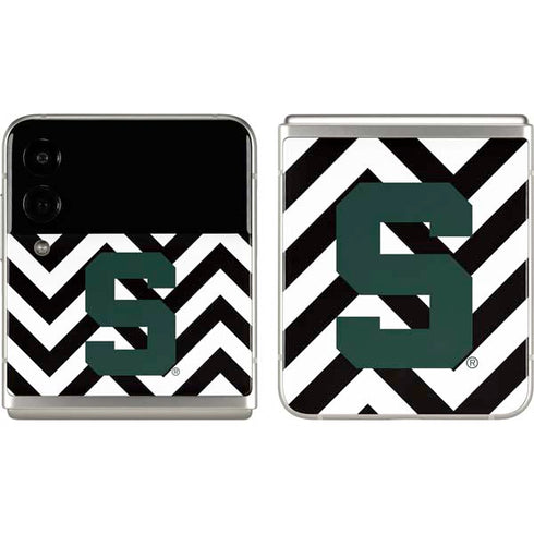 Michigan State University Spartans S Chevron Galaxy Z Flip3 5G Skin
