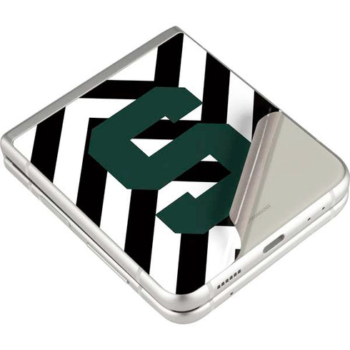 Michigan State University Spartans S Chevron Galaxy Z Flip3 5G Skin