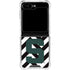 Michigan State University Spartans S Chevron Galaxy Z Flip5 5G Clear Case