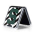 Michigan State University Spartans S Chevron Galaxy Z Flip5 5G Clear Case