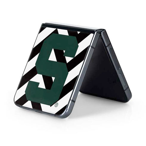 Michigan State University Spartans S Chevron Galaxy Z Flip5 5G Skin