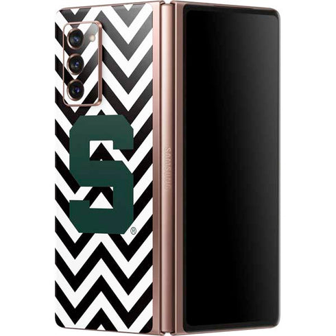 Michigan State University Spartans S Chevron Galaxy Z Fold2 5G Skin