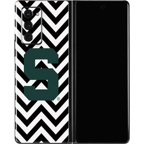 Michigan State University Spartans S Chevron Galaxy Z Fold2 5G Skin