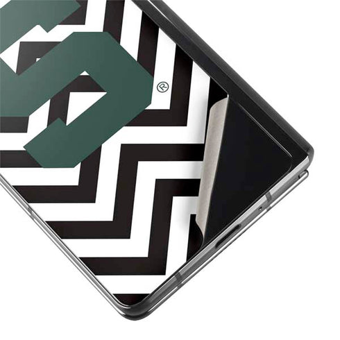 Michigan State University Spartans S Chevron Galaxy Z Fold2 5G Skin