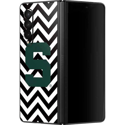 Michigan State University Spartans S Chevron Galaxy Z Fold3 5G Skin