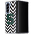 Michigan State University Spartans S Chevron Galaxy Z Fold5 5G Clear Case
