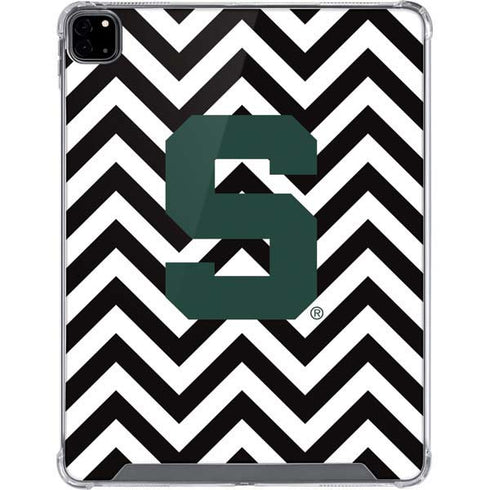 Michigan State University Spartans S Chevron iPad Pro 12.9in (2020) Clear Case