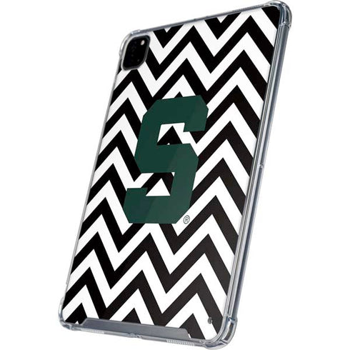 Michigan State University Spartans S Chevron iPad Pro 12.9in (2020) Clear Case