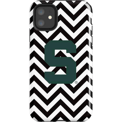 Michigan State University Spartans S Chevron iPhone 11 Impact Case