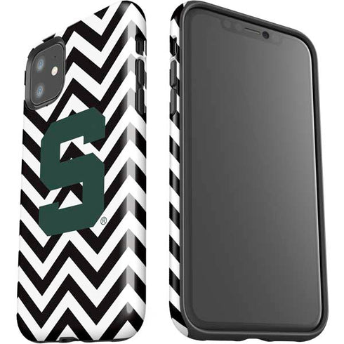 Michigan State University Spartans S Chevron iPhone 11 Impact Case