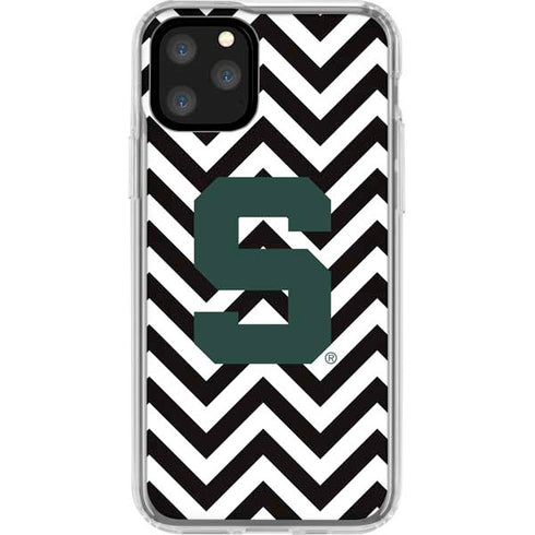 Michigan State University Spartans S Chevron iPhone 11 Pro Clear Case