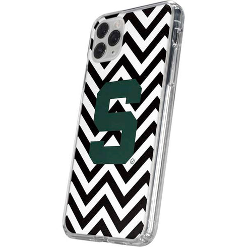 Michigan State University Spartans S Chevron iPhone 11 Pro Clear Case