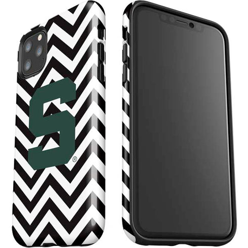 Michigan State University Spartans S Chevron iPhone 11 Pro Max Impact Case