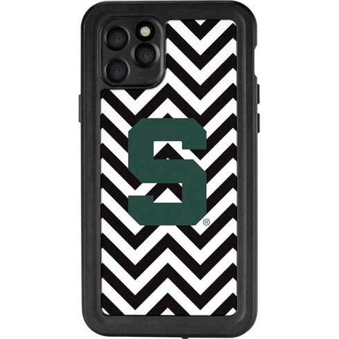 Michigan State University Spartans S Chevron iPhone 11 Pro Waterproof Case