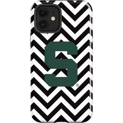 Michigan State University Spartans S Chevron iPhone 12 Impact Case