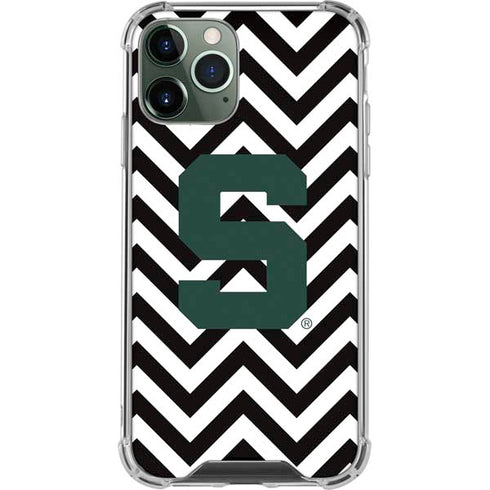 Michigan State University Spartans S Chevron iPhone 12 Pro Max Clear Case