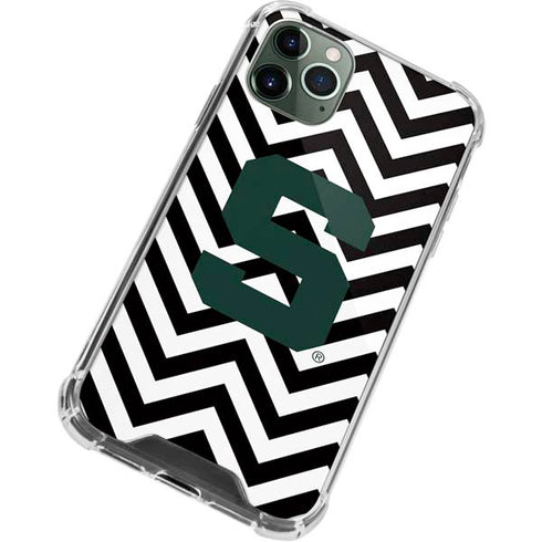 Michigan State University Spartans S Chevron iPhone 12 Pro Max Clear Case