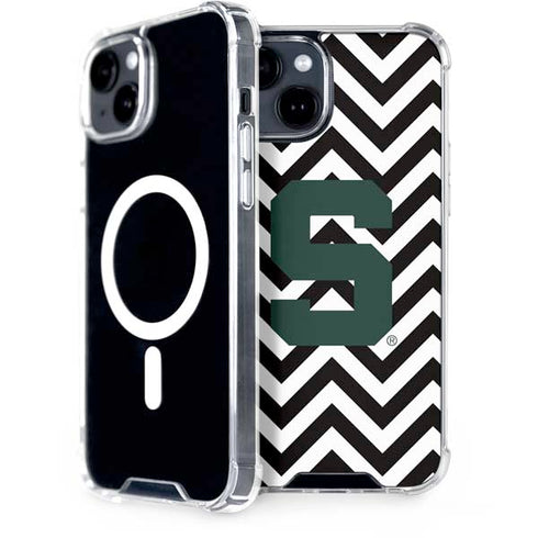 Michigan State University Spartans S Chevron iPhone 13 MagSafe Case