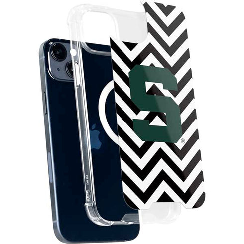 Michigan State University Spartans S Chevron iPhone 13 MagSafe Case