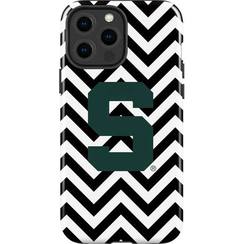 Michigan State University Spartans S Chevron iPhone 13 Pro Max Impact Case
