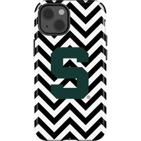 Michigan State University Spartans S Chevron iPhone 15 Impact Case