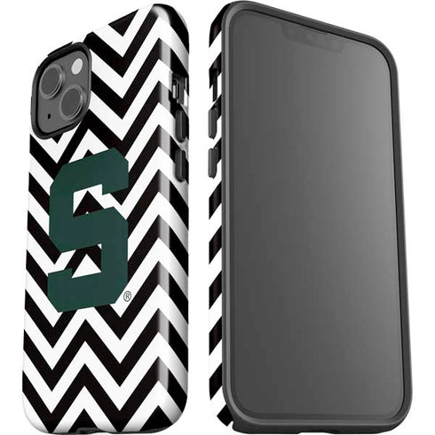 Michigan State University Spartans S Chevron iPhone 15 Impact Case